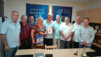 25 август 2016 год., Посещение на ДГ Димитър Димитров в Ротари клуб Тутракан